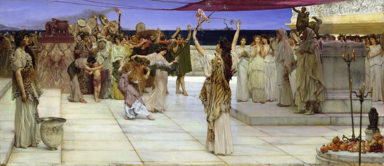 La consagración de Baco, de Lawrence Alma-Tadema