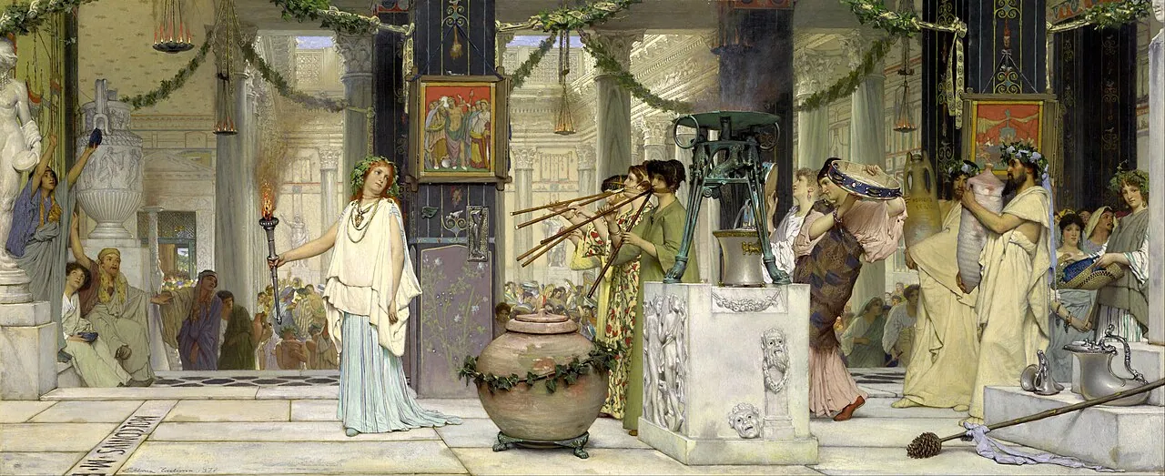 La fiesta de la vendimia, de Lawrence Alma-Tadema