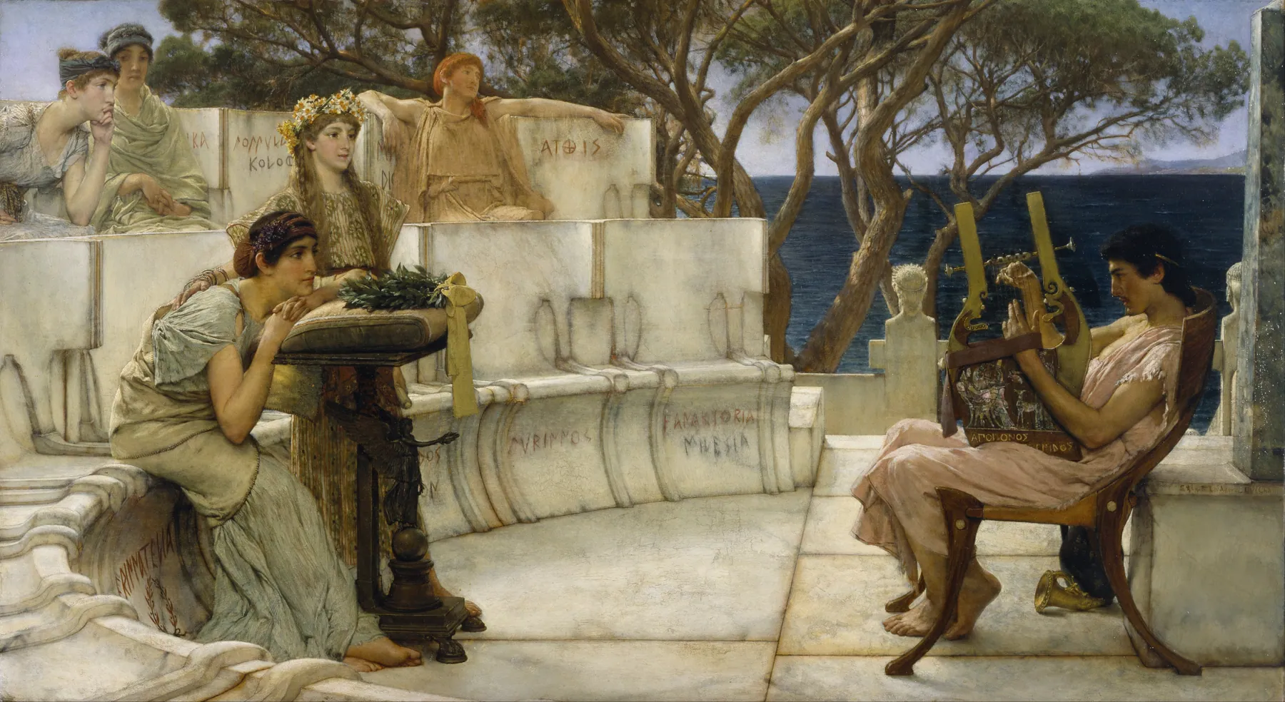 Safo y Alceo, de Lawrence Alma-Tadema