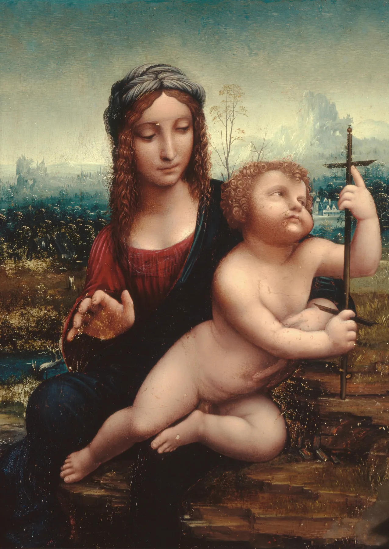 La Virgen del huso, de Leonardo da Vinci