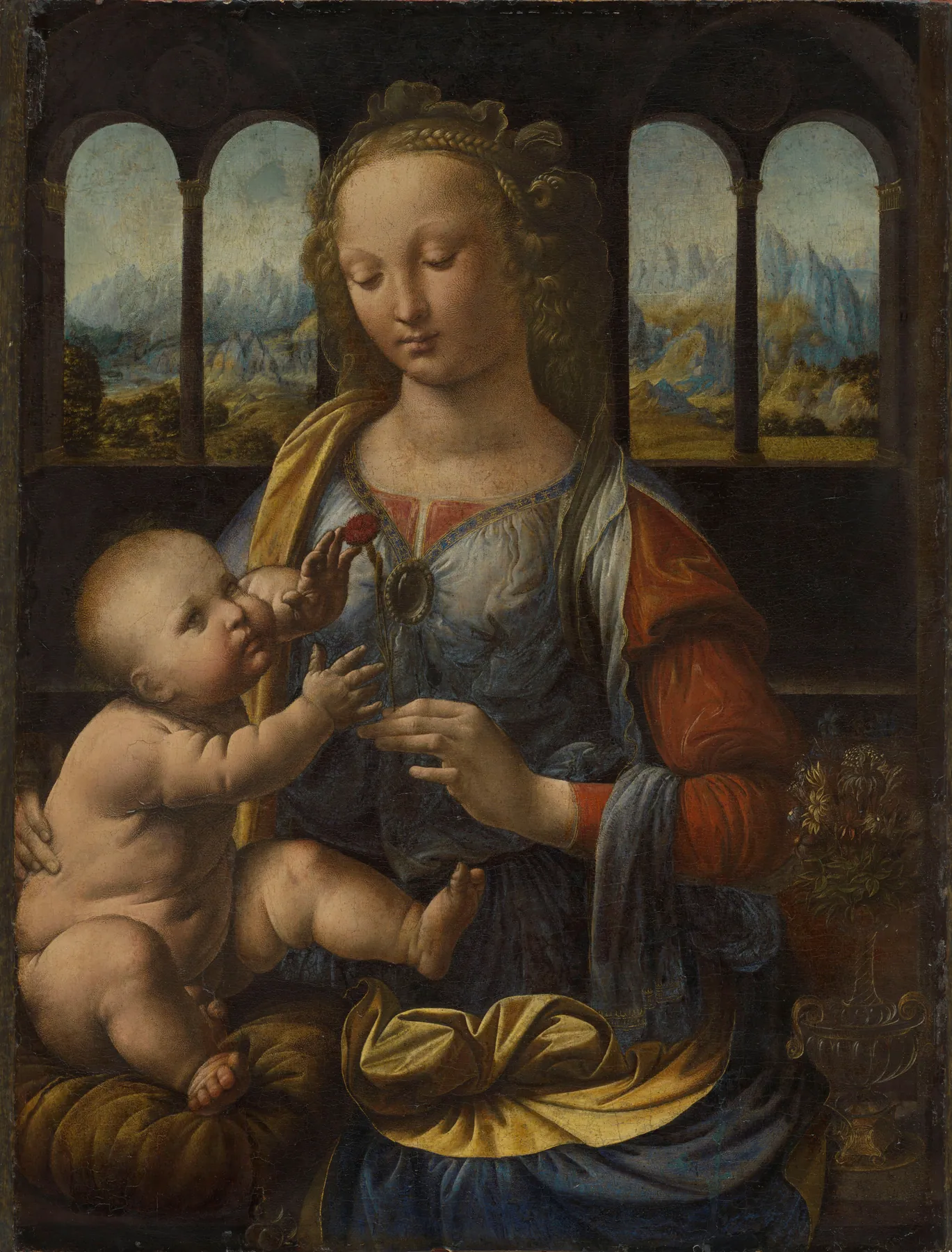 Virgen del clavel, de Leonardo da Vinci