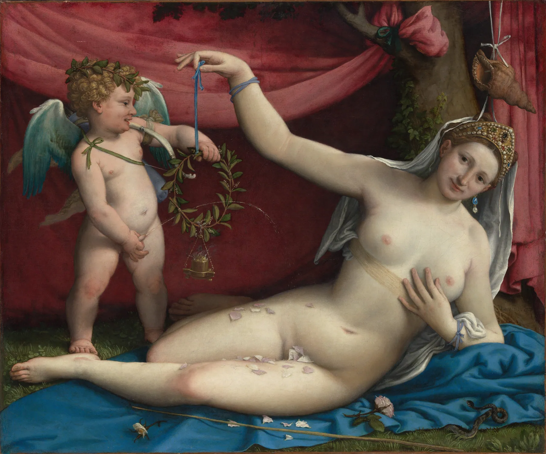 Venus y Cupido, de Lorenzo Lotto