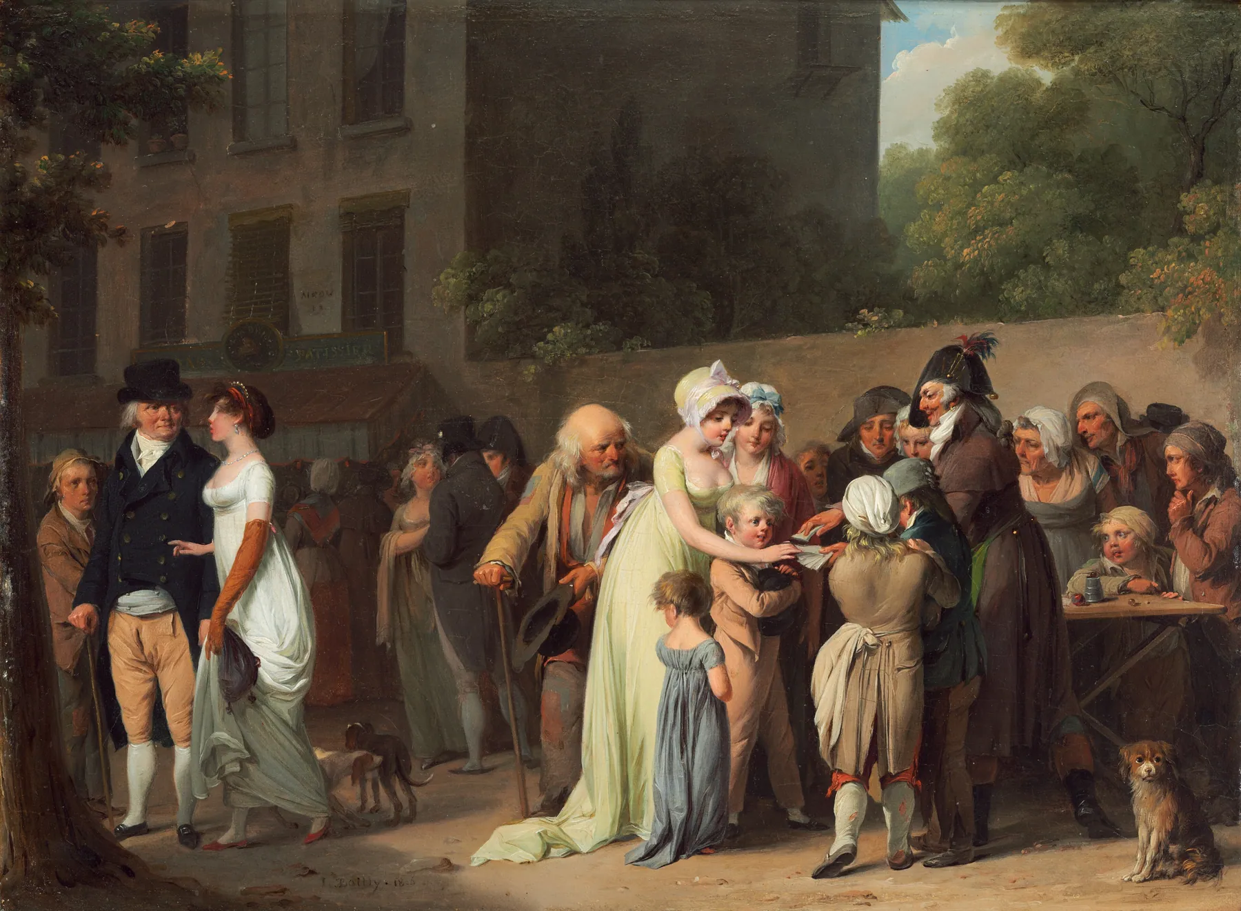El fullero del bulevar, de Louis-Léopold Boilly