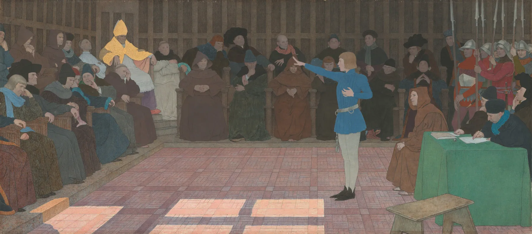 El juicio de Juana de Arco (Serie de Juana de Arco, VI), de Louis Maurice Boutet de Monvel