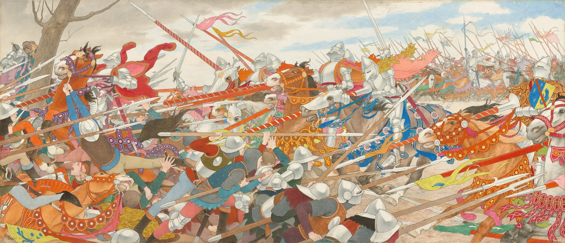 La turbulencia del conflicto (serie de Juana de Arco, IV), de Louis Maurice Boutet de Monvel
