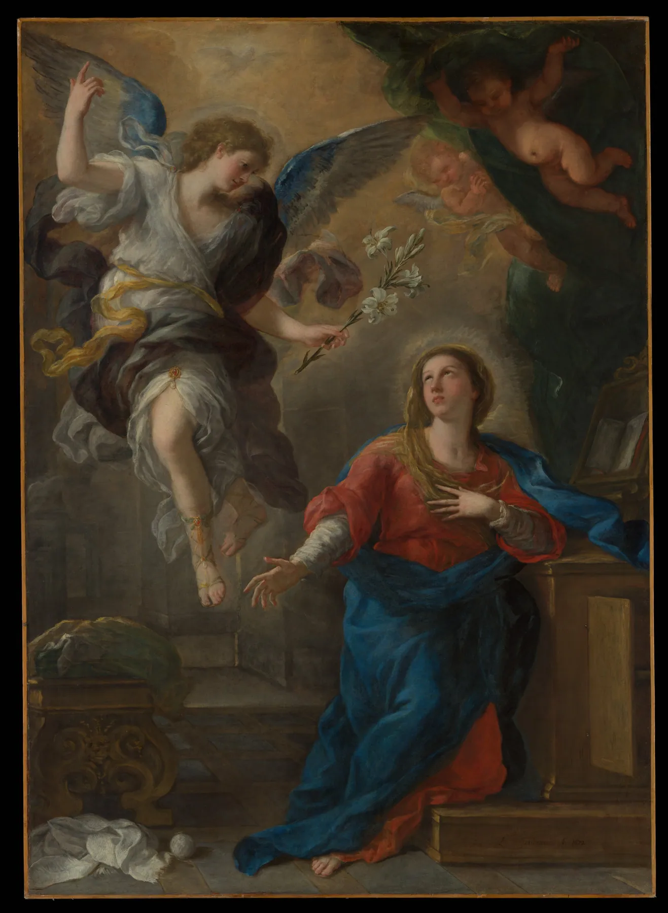 La Anunciación, de Luca Giordano