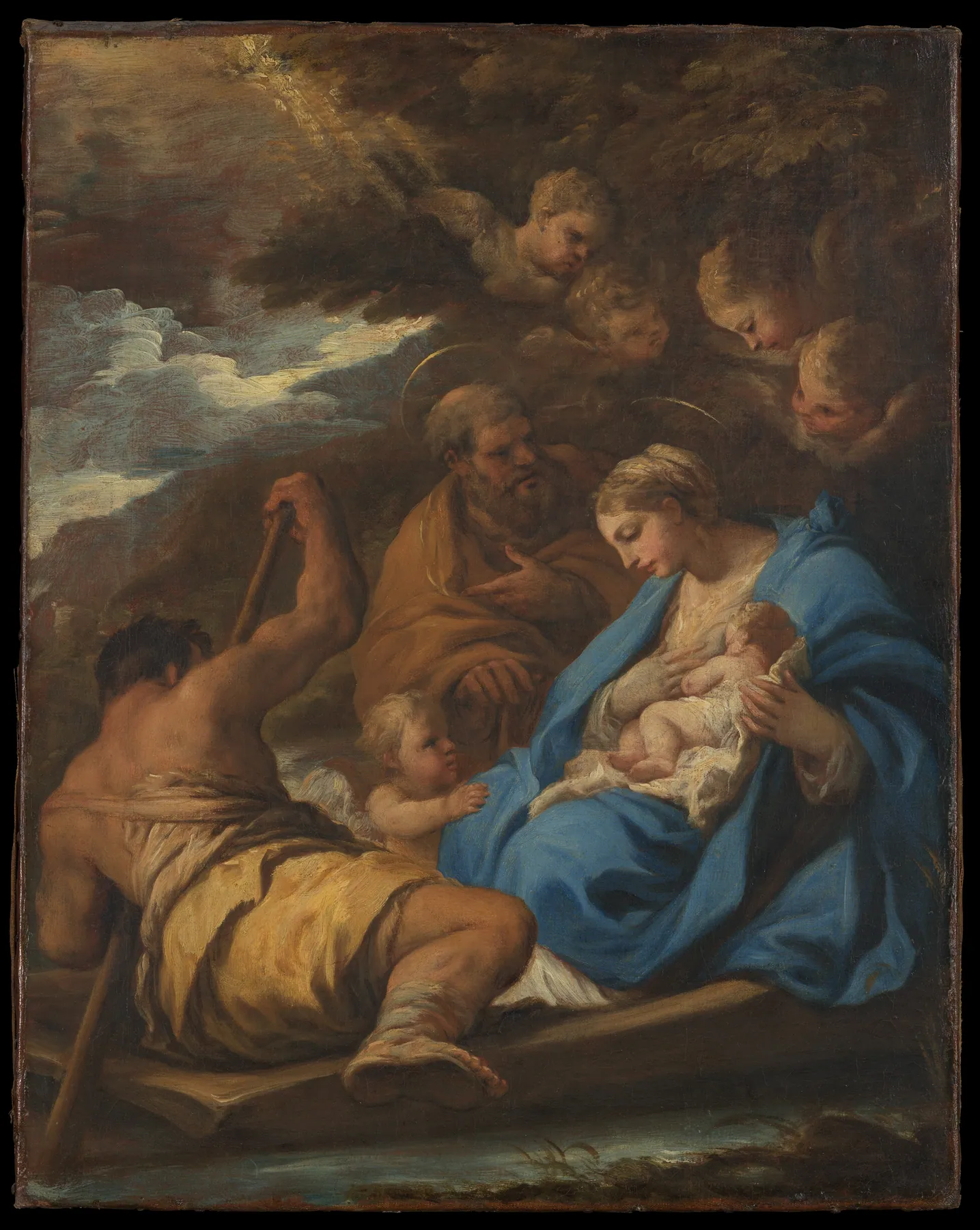 La huida a Egipto, de Luca Giordano