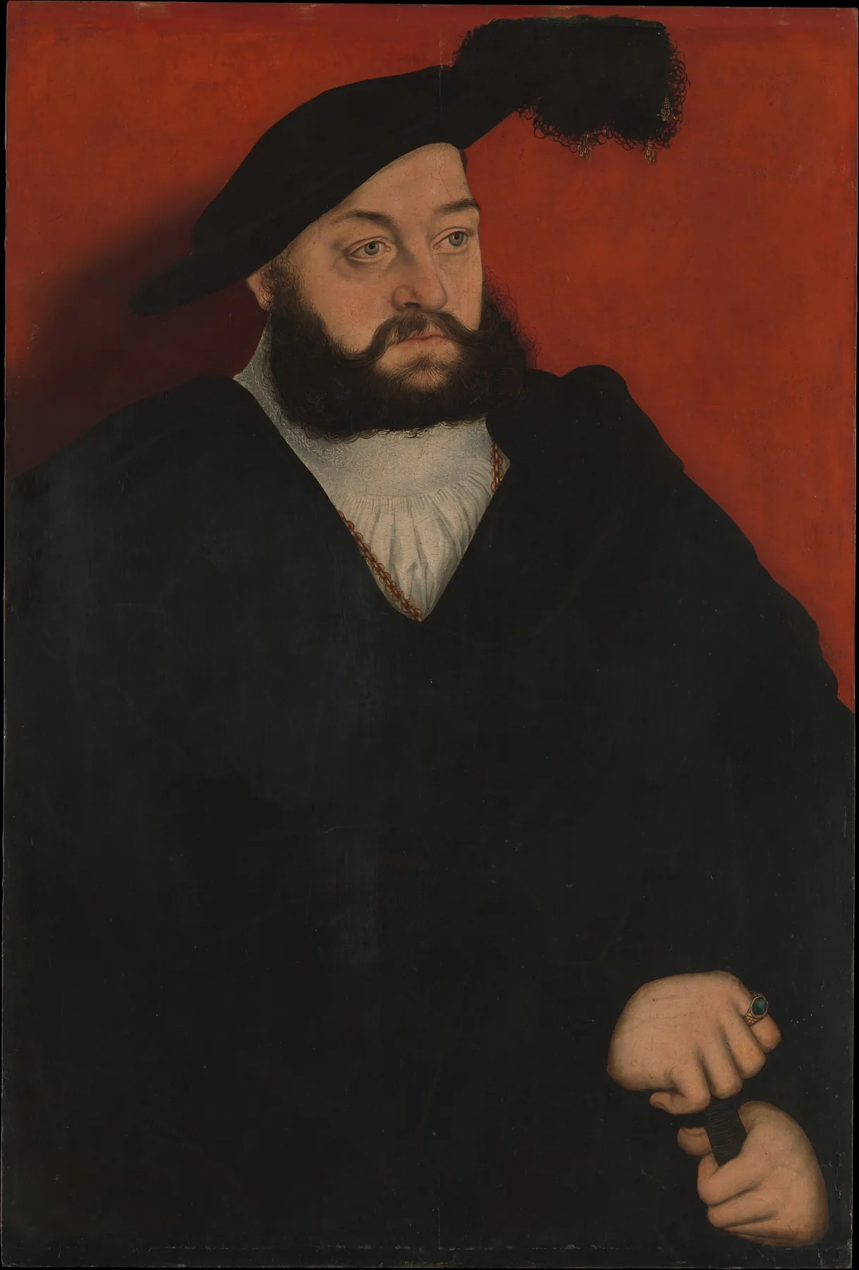 Johann (1498–1537), duque de Sajonia, de Lucas Cranach el Viejo