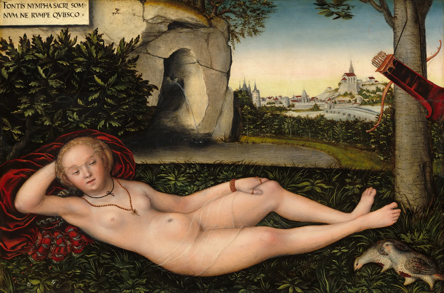 La ninfa de la fuente, de Lucas Cranach el Viejo