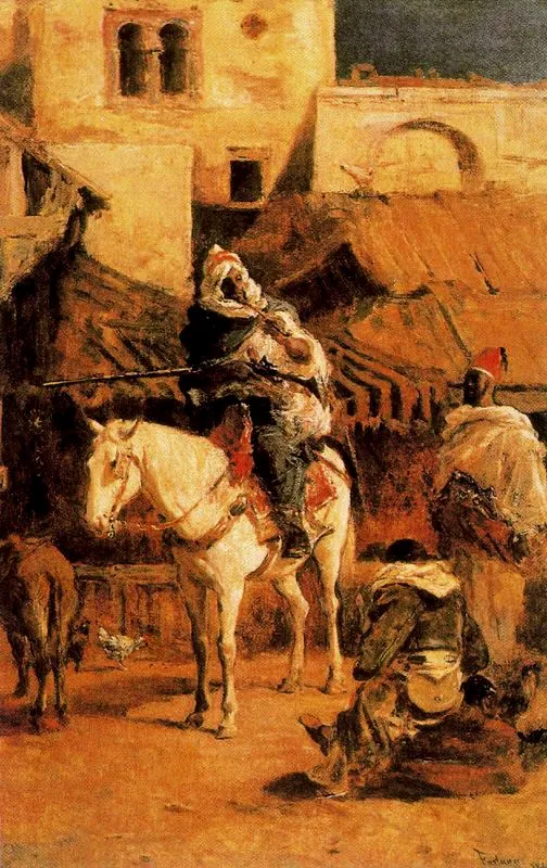 Árabe montando a caballo, de Marià Fortuny