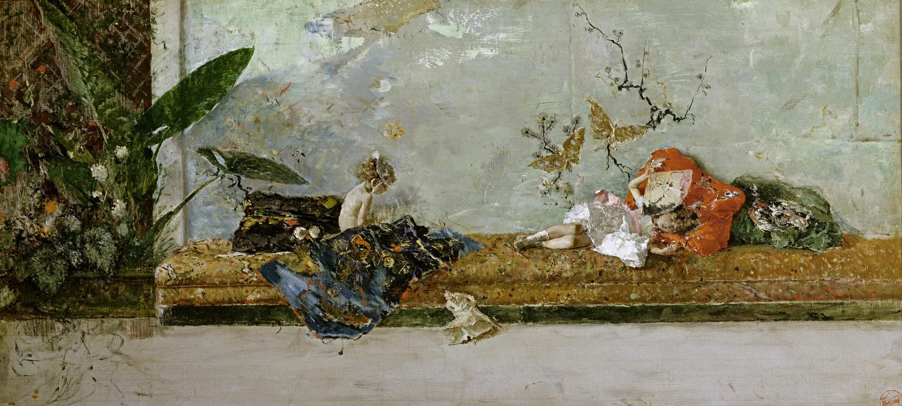 Los hijos del pintor en el salón japonés, de Marià Fortuny