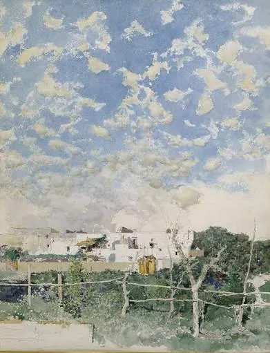 Paisaje de Portici, de Marià Fortuny