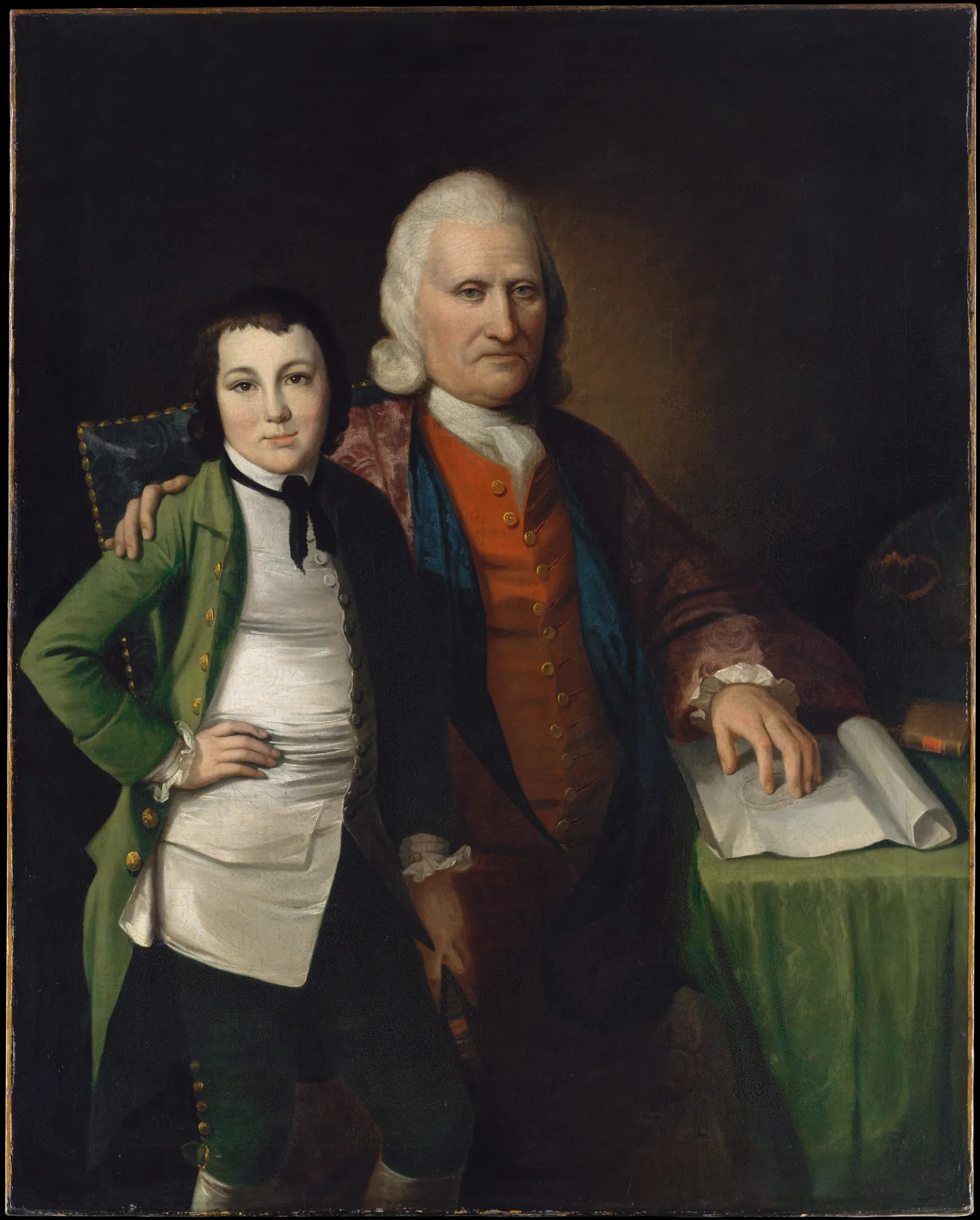 Cadwallader Colden y su nieto Warren De Lancey, de Matthew Pratt