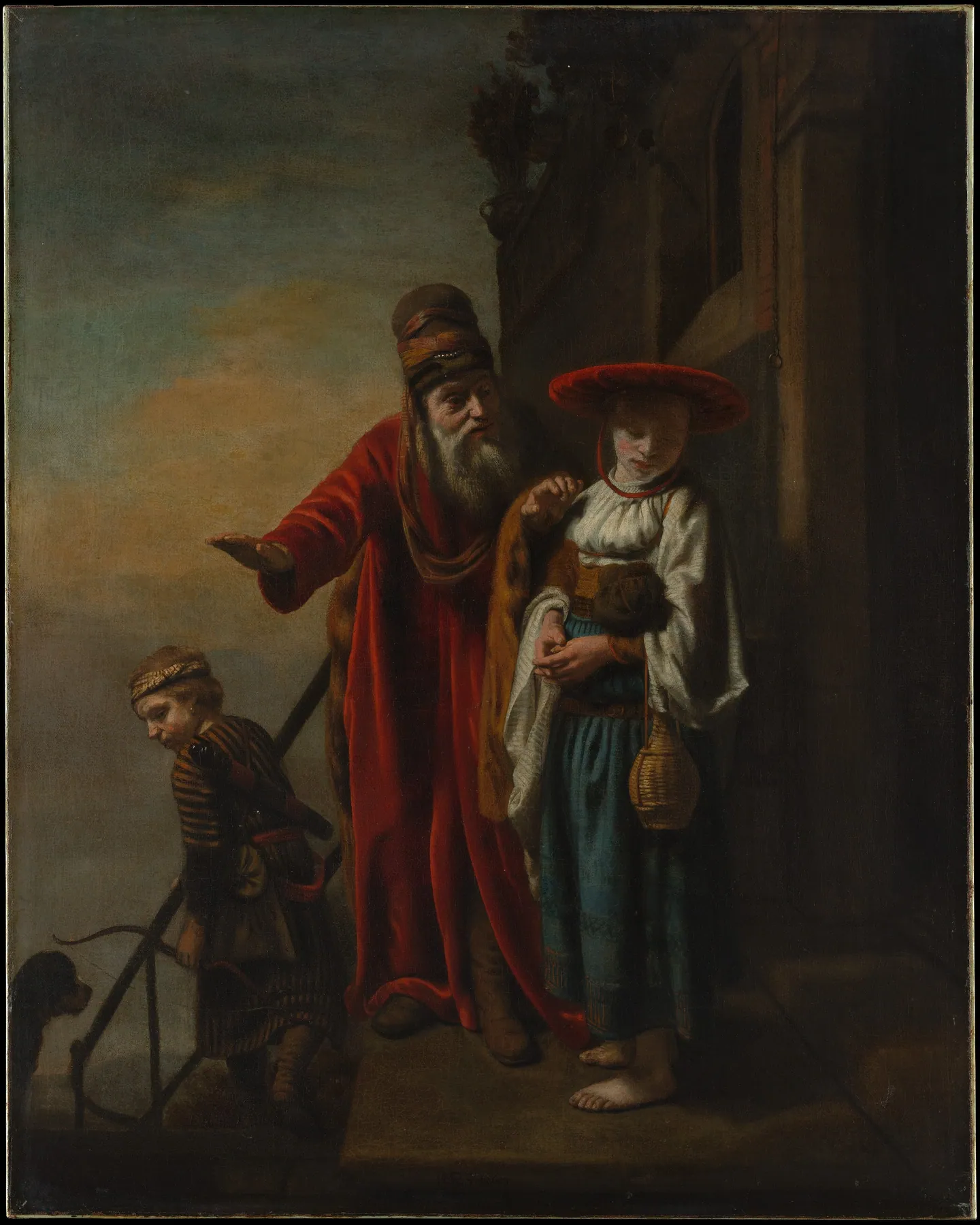 Abraham despide a Agar e Ismael, de Nicolaes Maes
