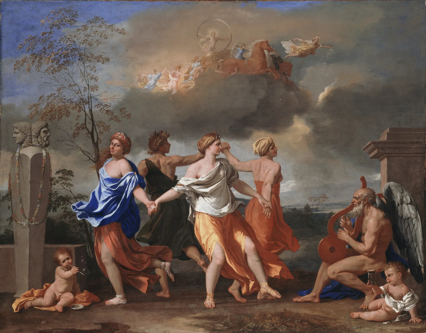 El baile de la vida humana, de Nicolas Poussin