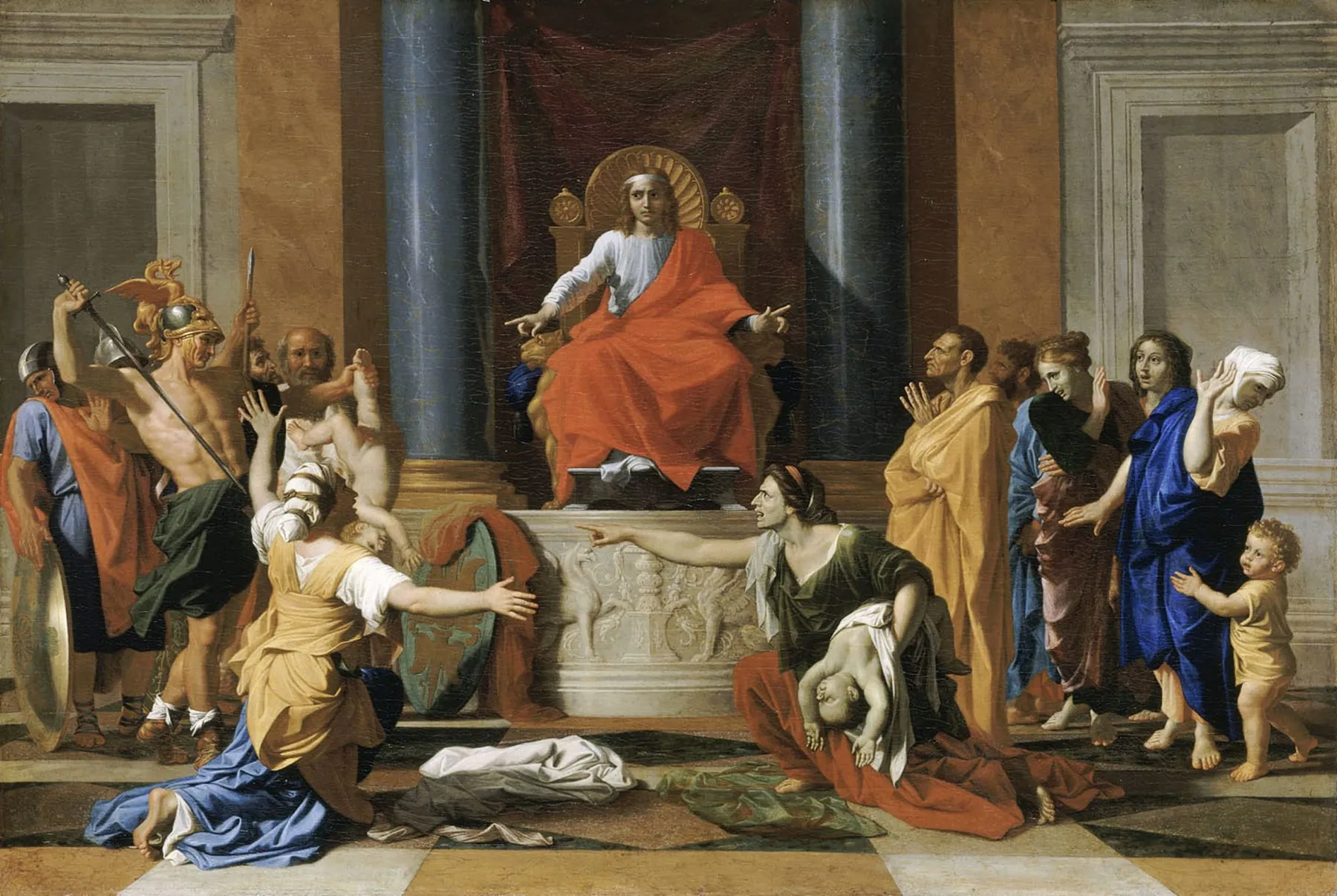 El juicio de Salomón, de Nicolas Poussin