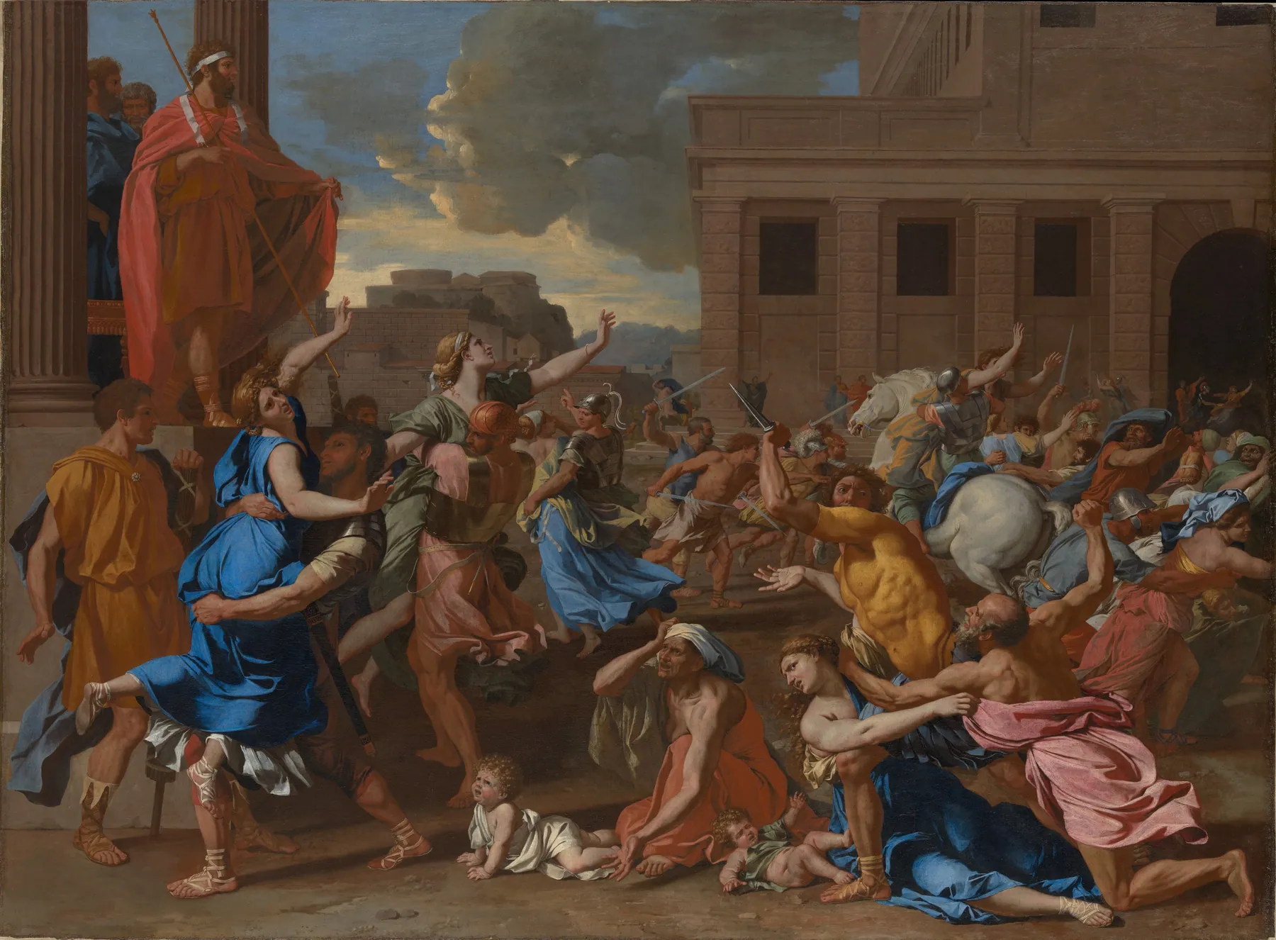 El rapto de las sabinas, de Nicolas Poussin