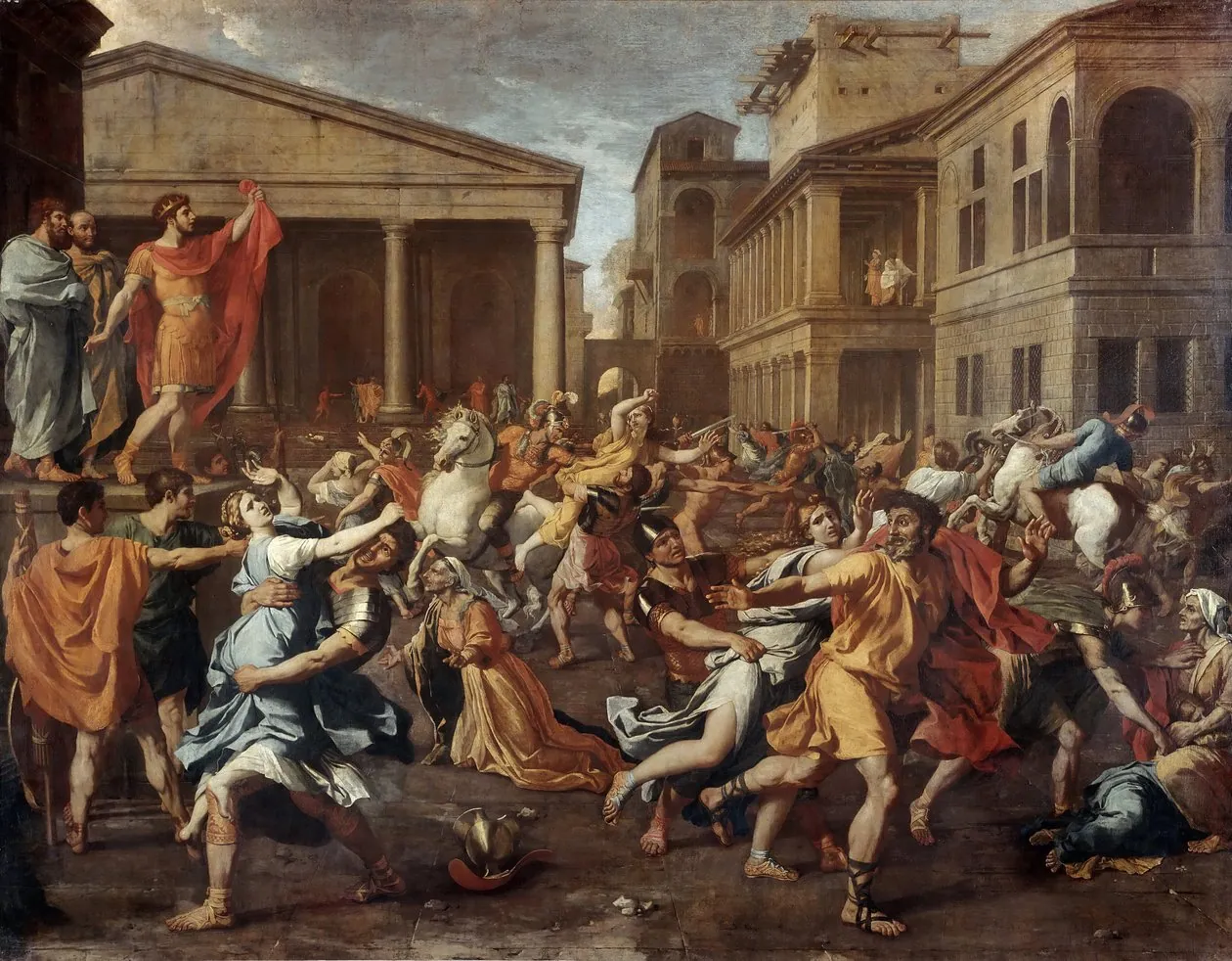 El rapto de las sabinas, de Nicolas Poussin