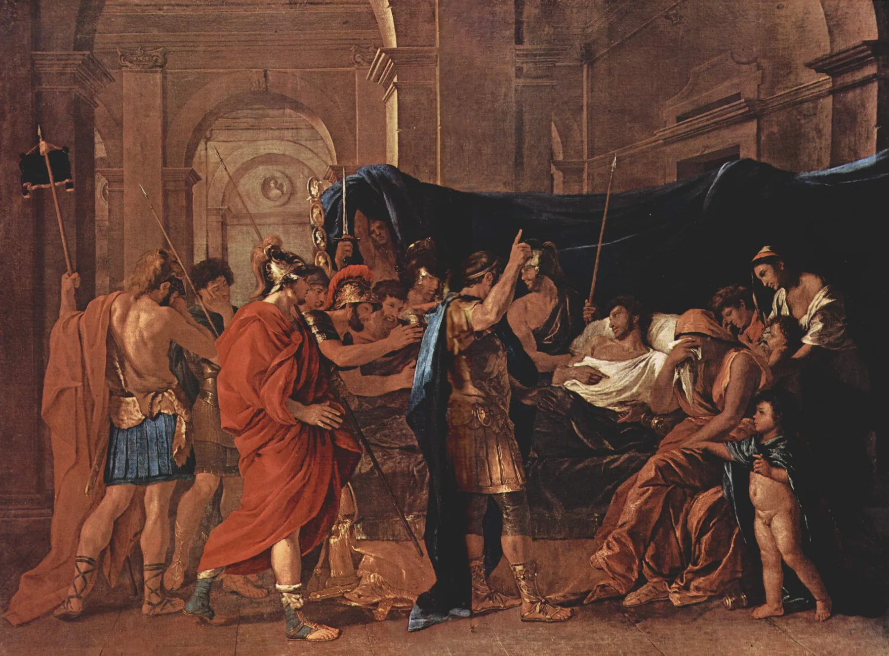 La muerte de Germánico, de Nicolas Poussin