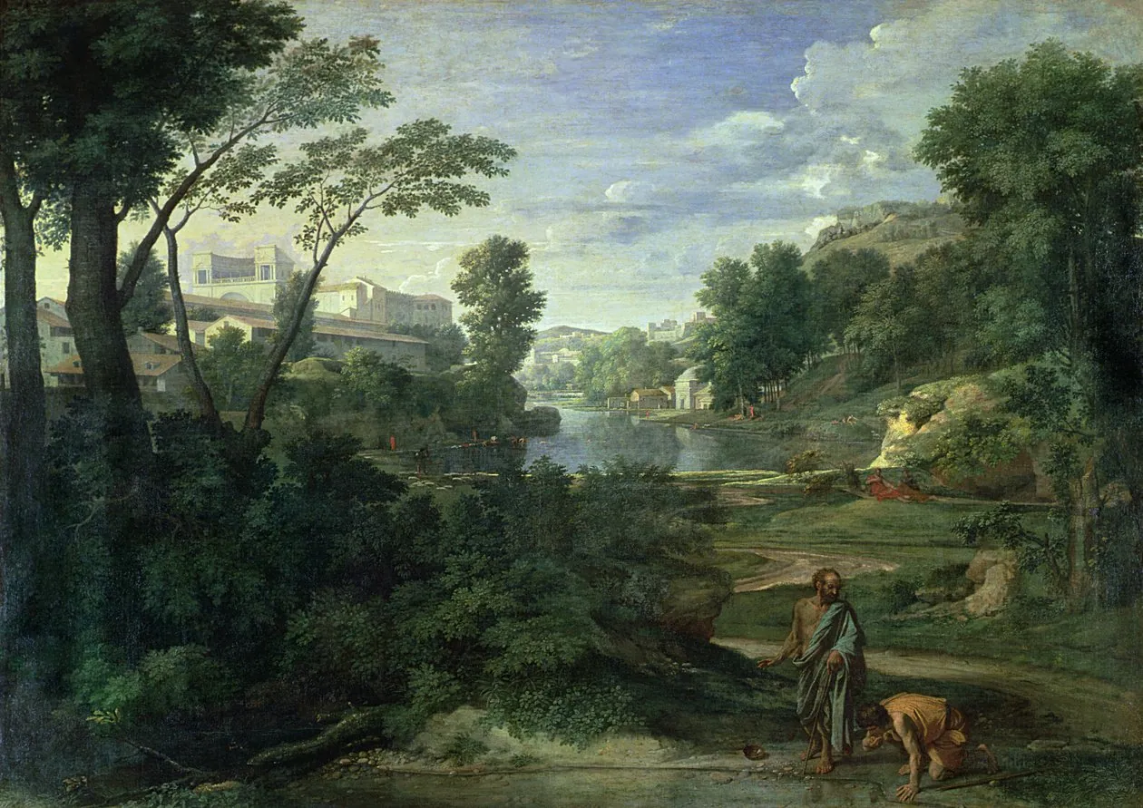 Paisaje con Diógenes, de Nicolas Poussin