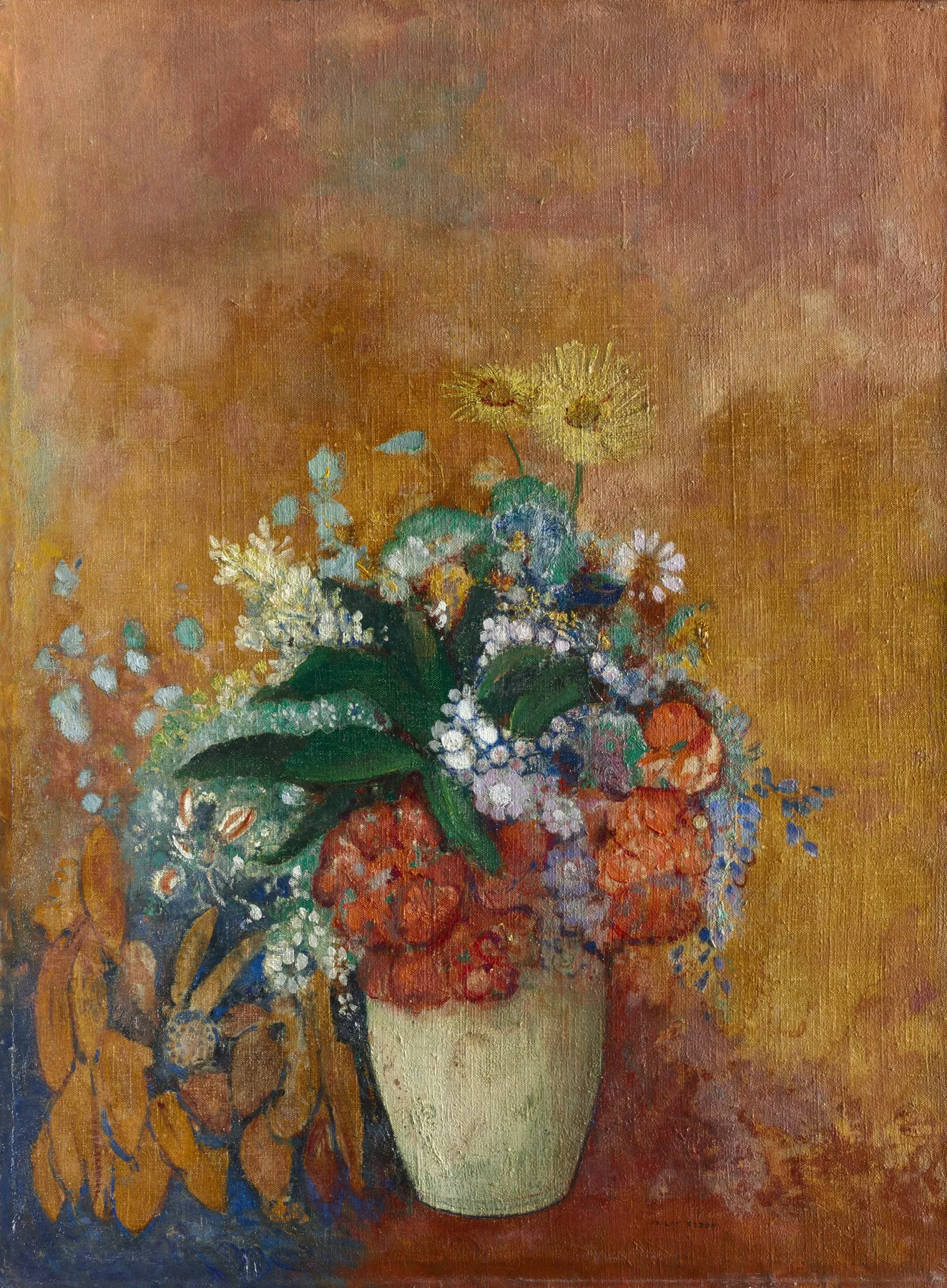 Jarrón de flores, de Odilon Redon