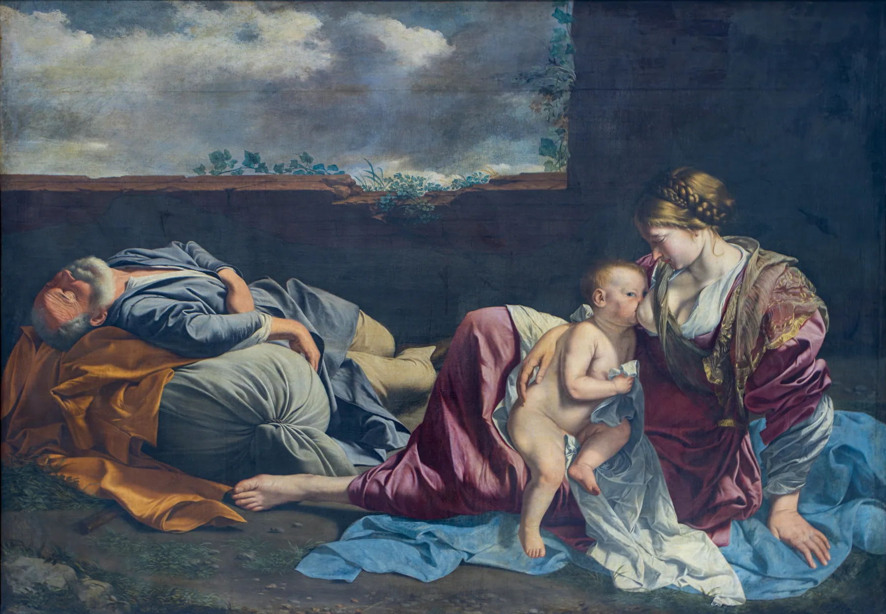Descanso en la huida a Egipto, de Orazio Gentileschi