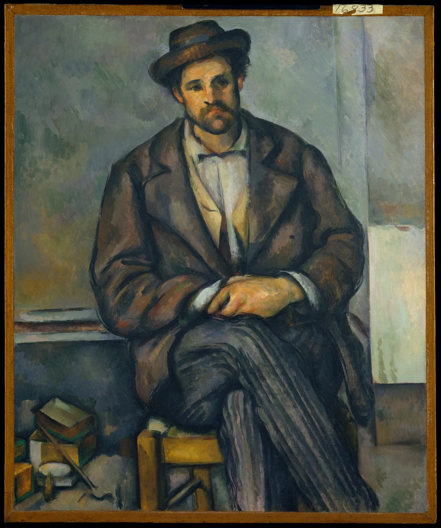 Campesino sentado, de Paul Cézanne