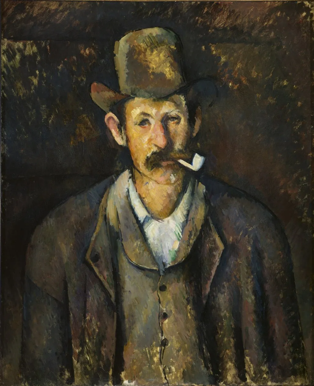 Hombre con pipa, de Paul Cézanne