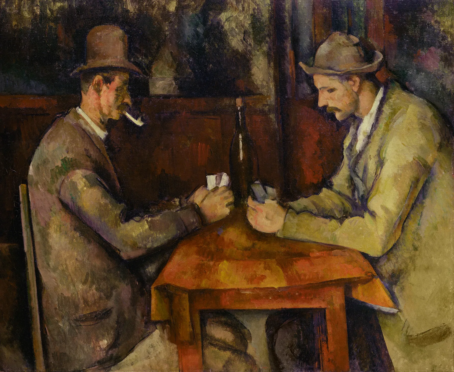 Los jugadores de cartas, de Paul Cézanne