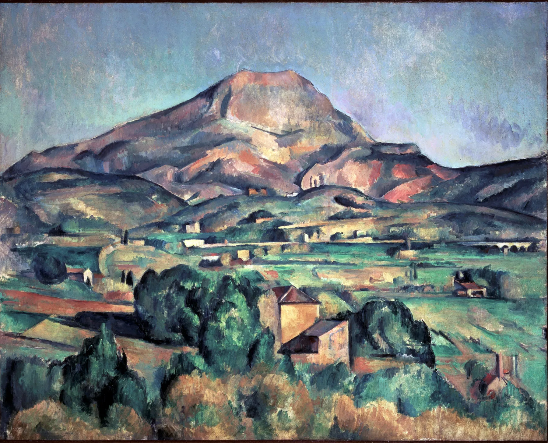 Montaña Sainte-Victoire vista desde Bellevue, de Paul Cézanne