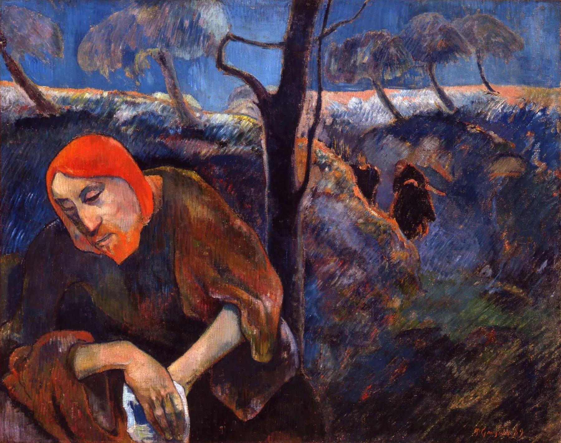 Cristo en el huerto de los olivos, de Paul Gauguin