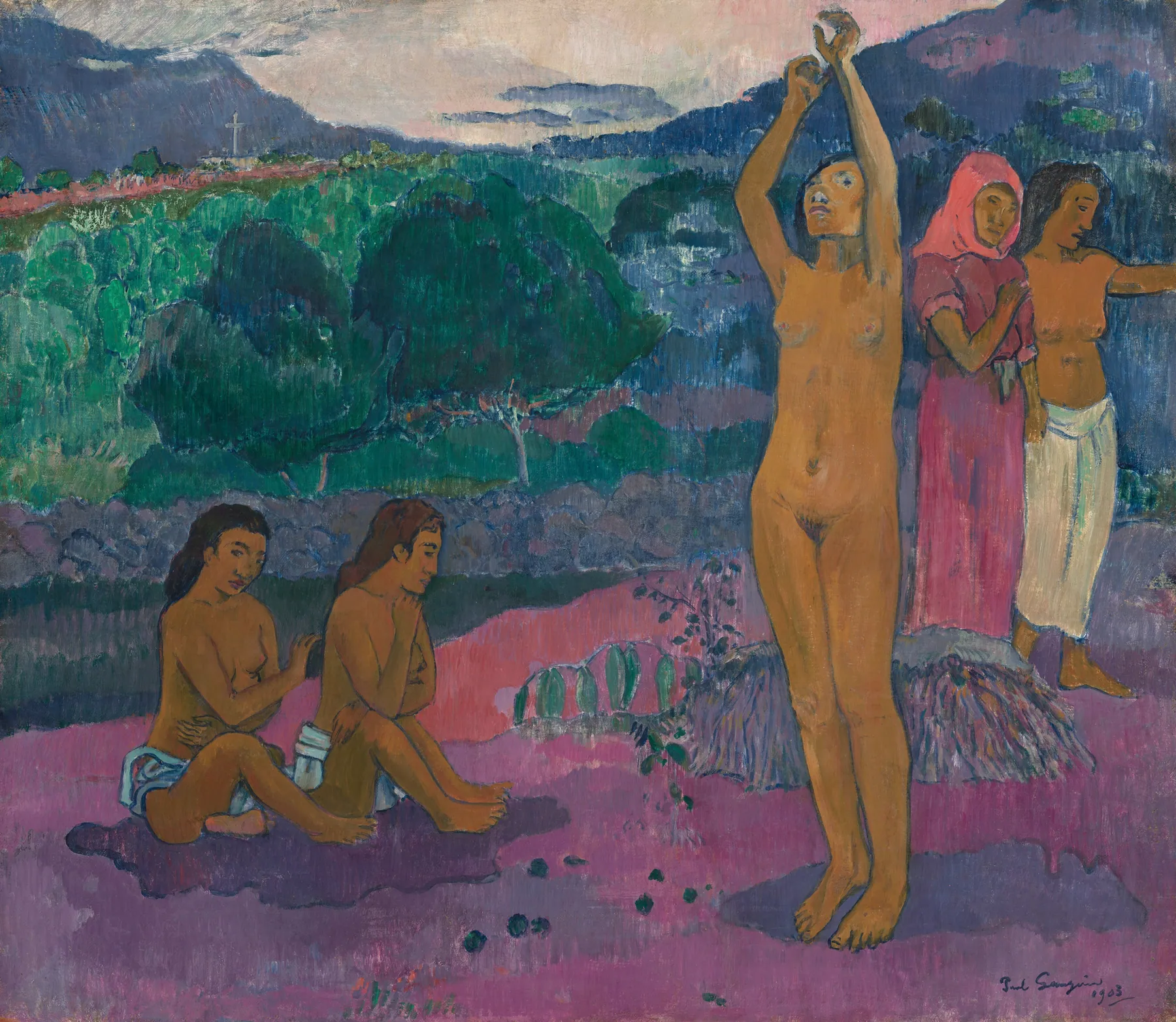 La invocación, de Paul Gauguin