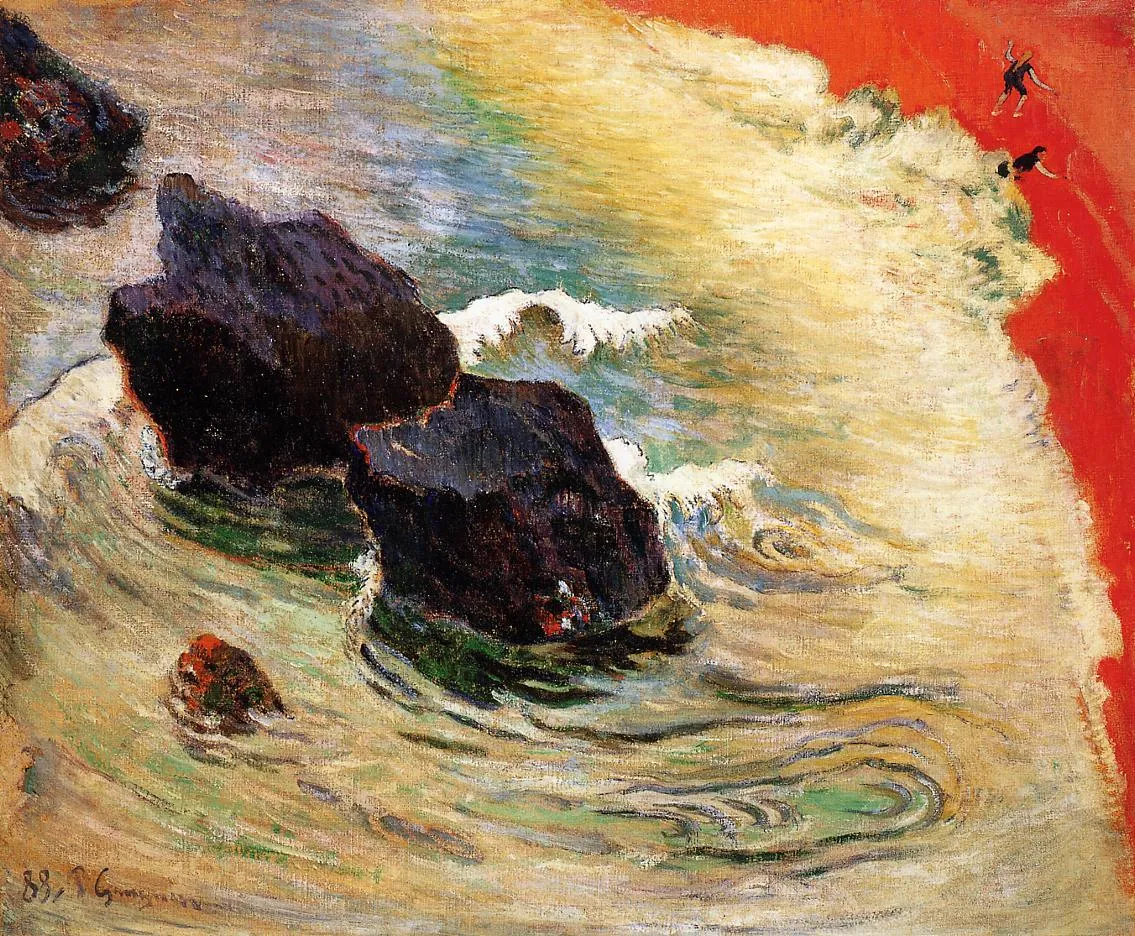La ola o Fuerza de la marea, de Paul Gauguin
