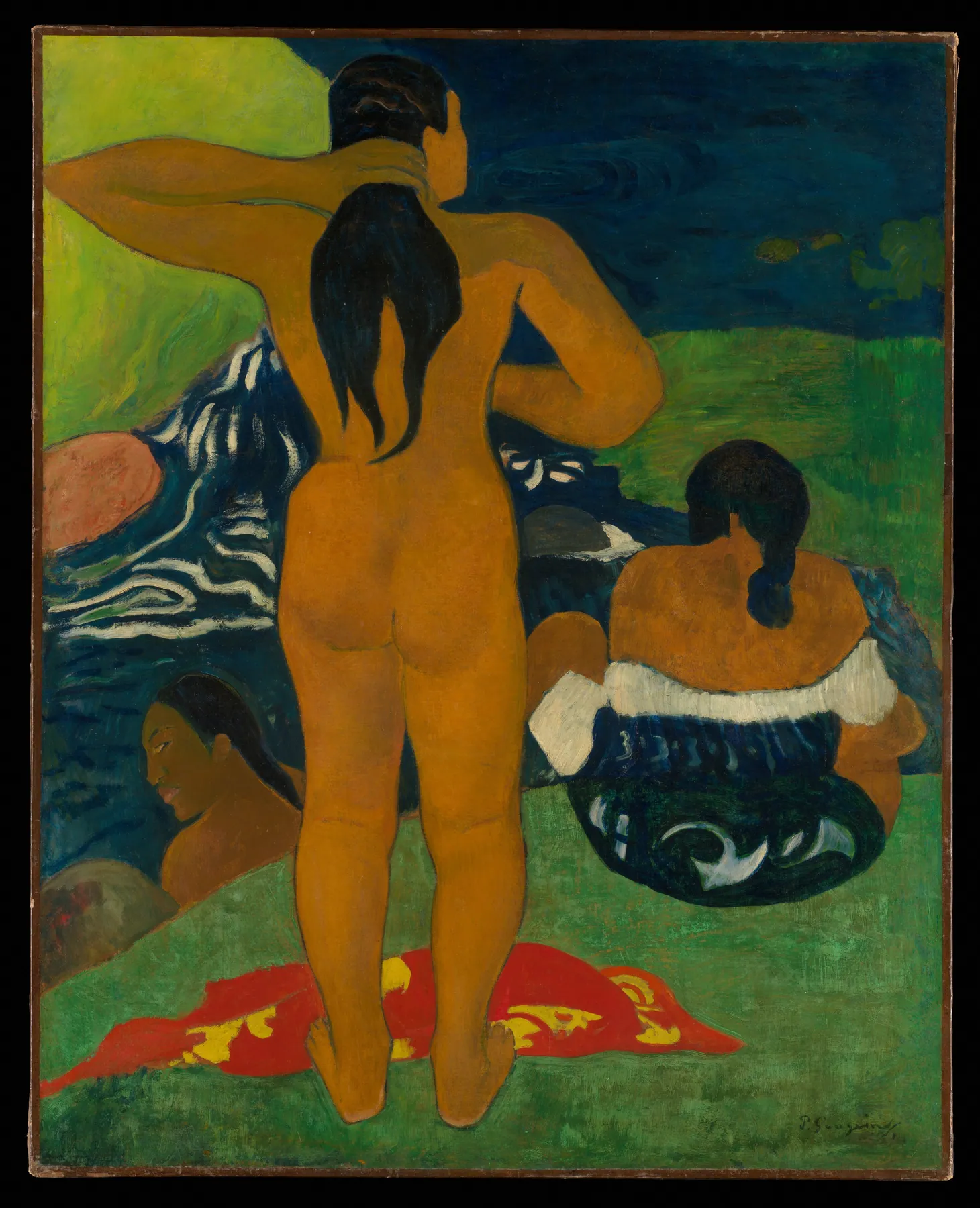 Mujeres tahitianas bañándose, de Paul Gauguin
