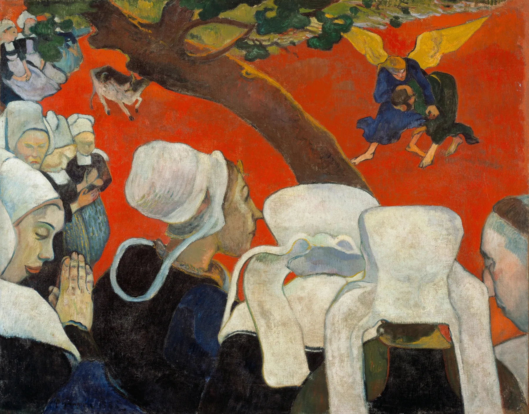 Visiones tras el sermón, de Paul Gauguin