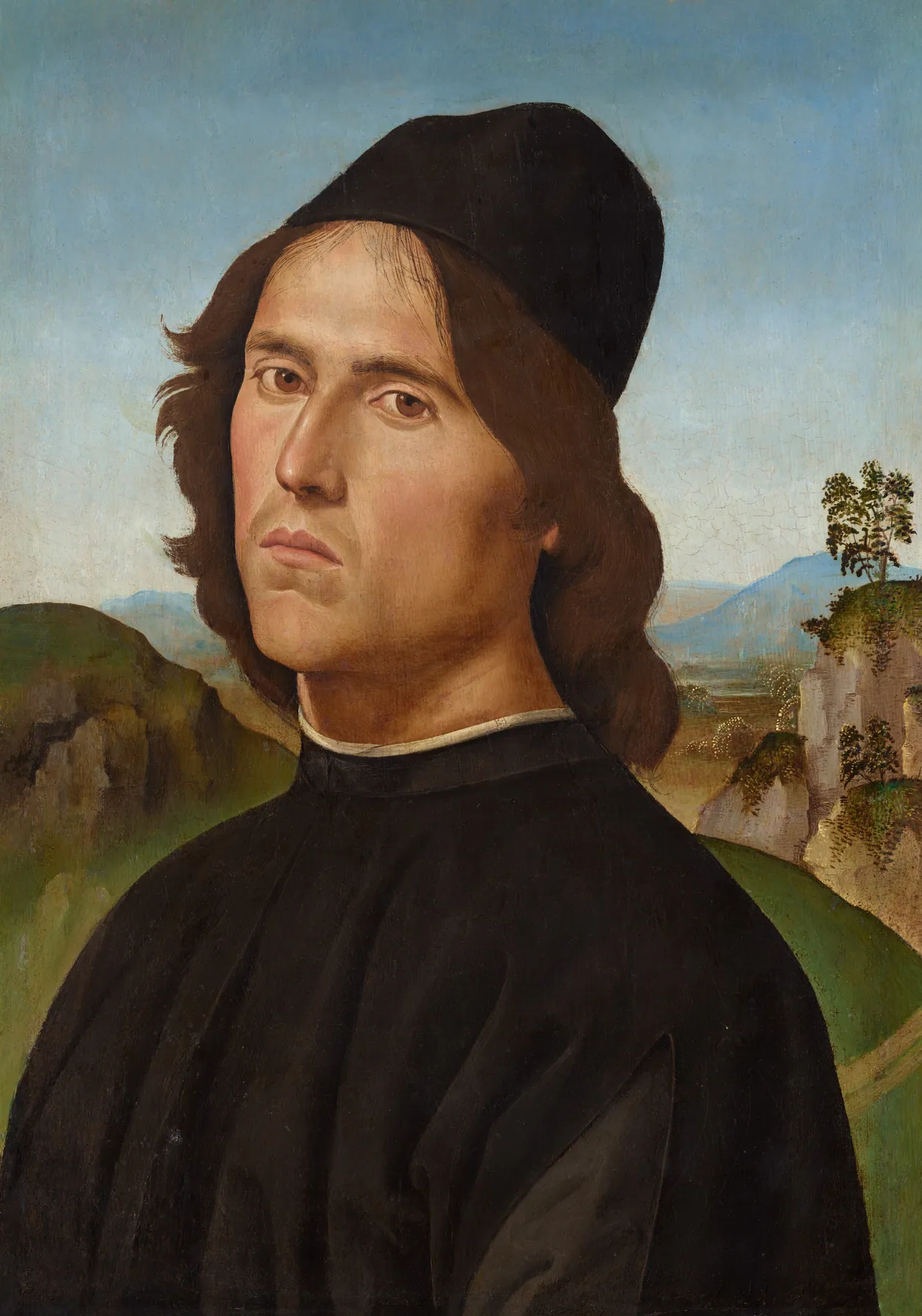 Retrato de Lorenzo di Credi, de Perugino
