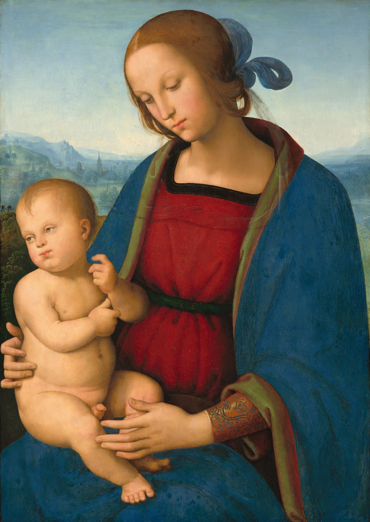 Virgen con el Niño, de Perugino