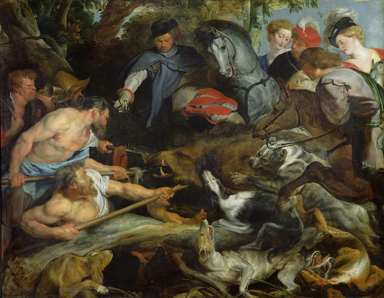 Caza del jabalí, de Peter Paul Rubens