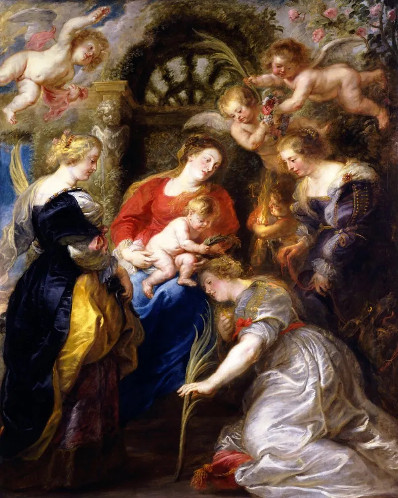 La coronación de Santa Catalina, de Peter Paul Rubens