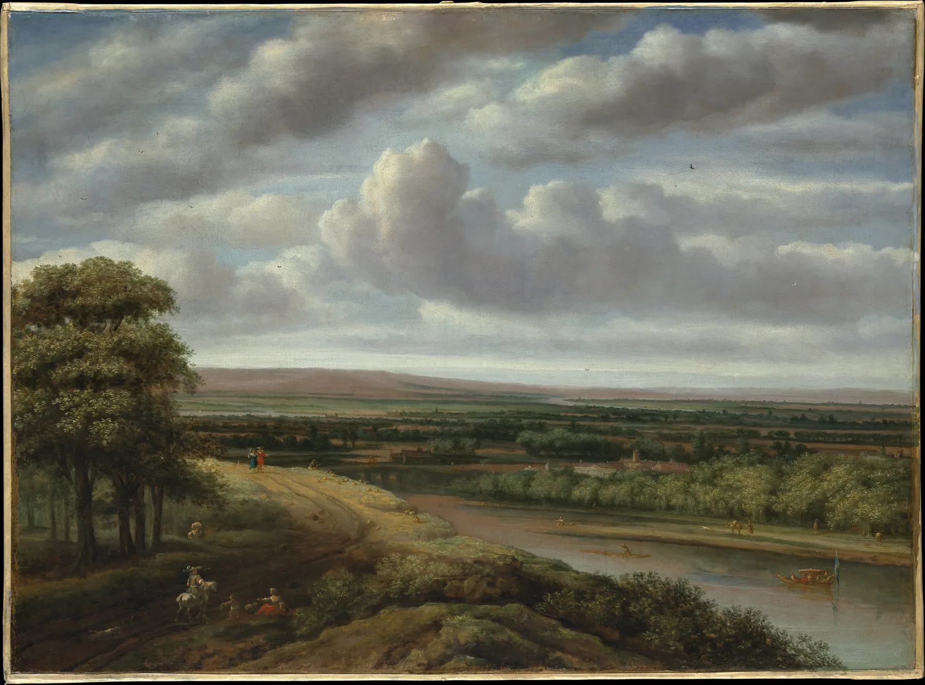Amplio paisaje boscoso, de Philips Koninck