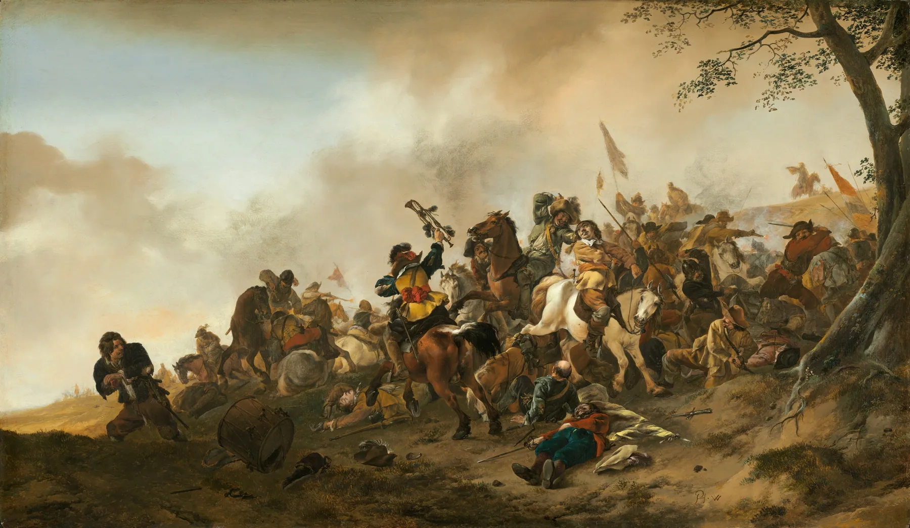 Escena de batalla, de Philips Wouwerman