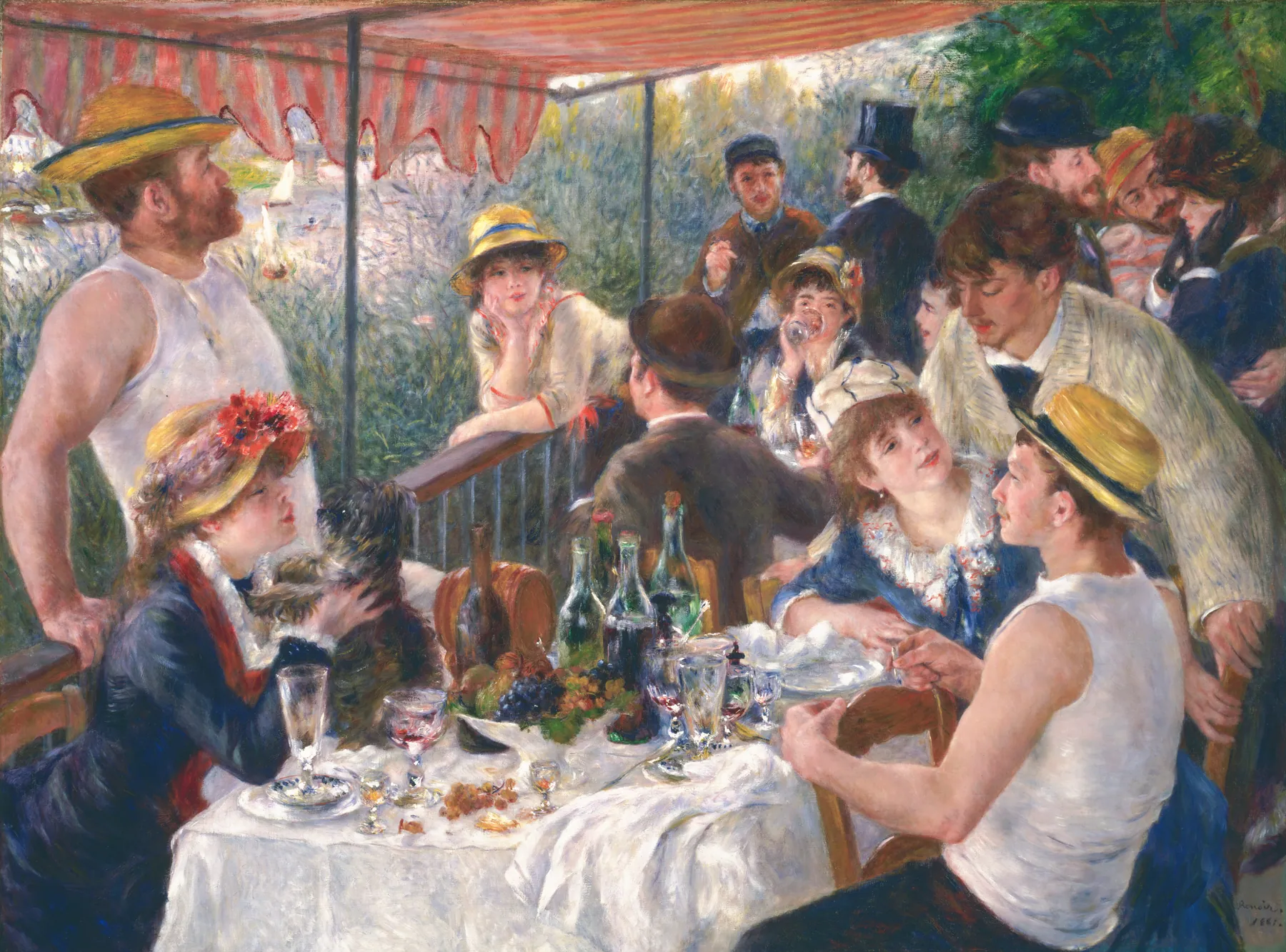 El almuerzo de los remeros, de Pierre-Auguste Renoir