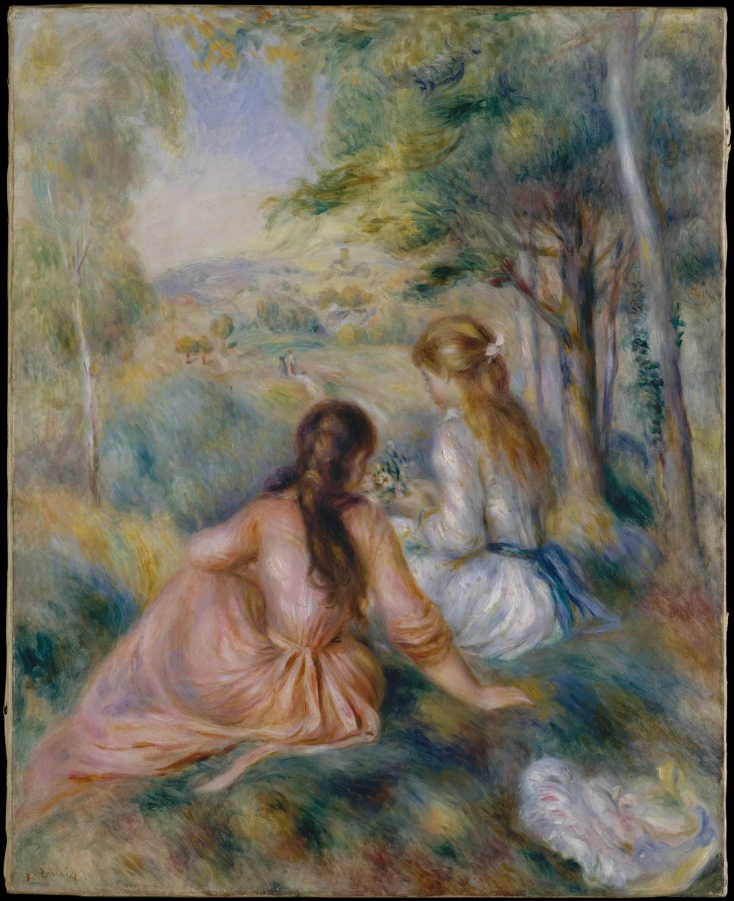 En el prado, de Pierre-Auguste Renoir