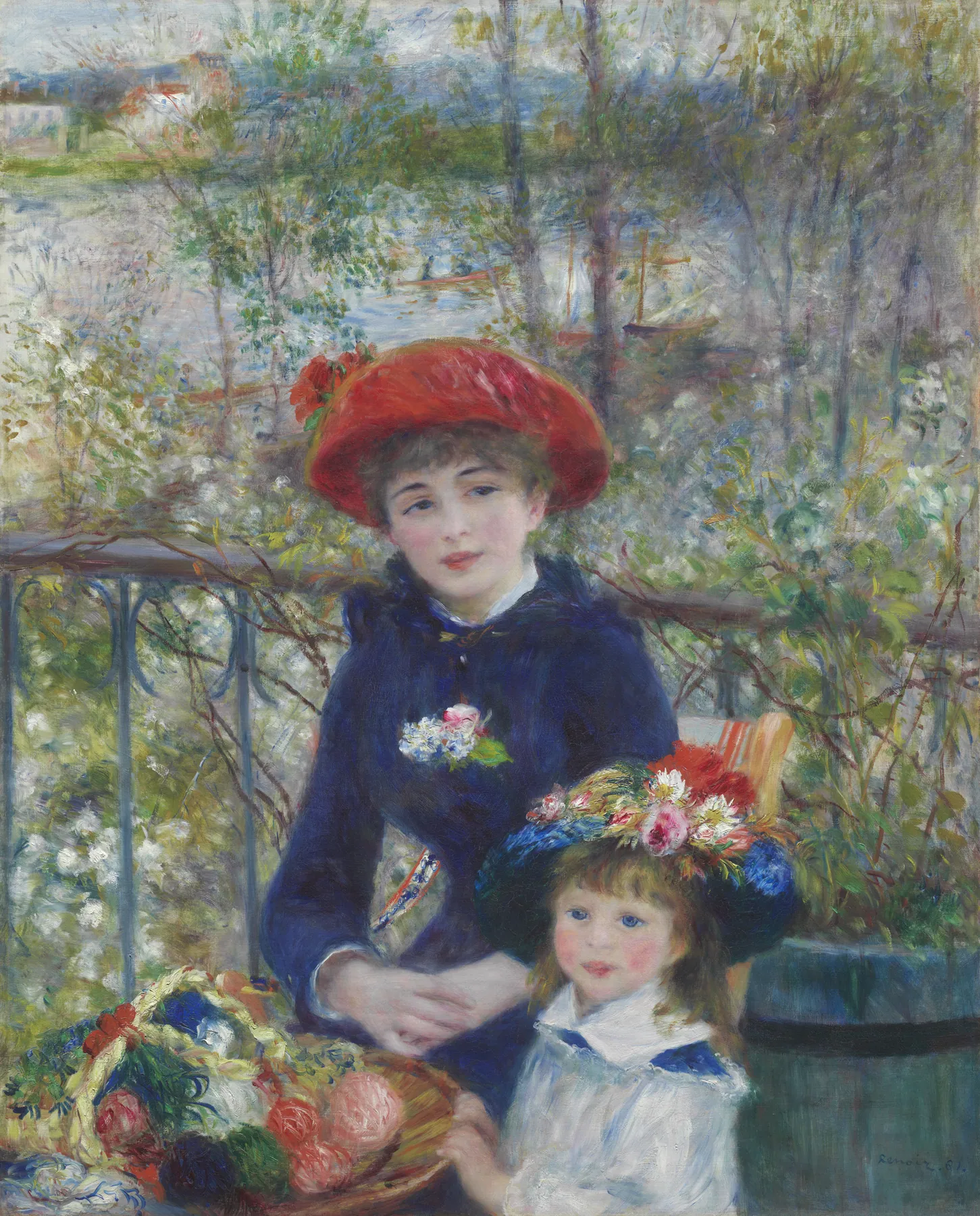 En la terraza, de Pierre-Auguste Renoir