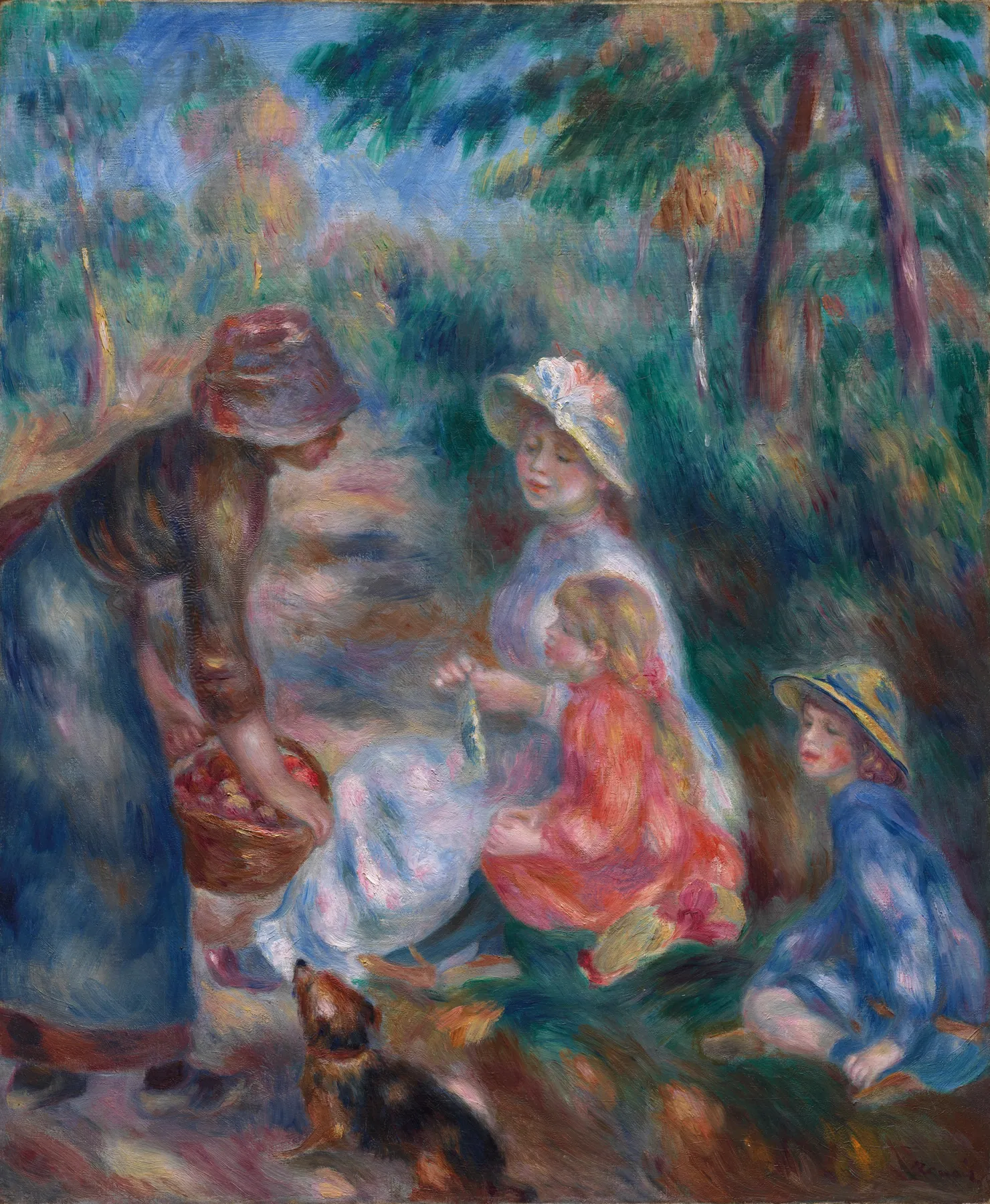 La vendedora de manzanas, de Pierre-Auguste Renoir