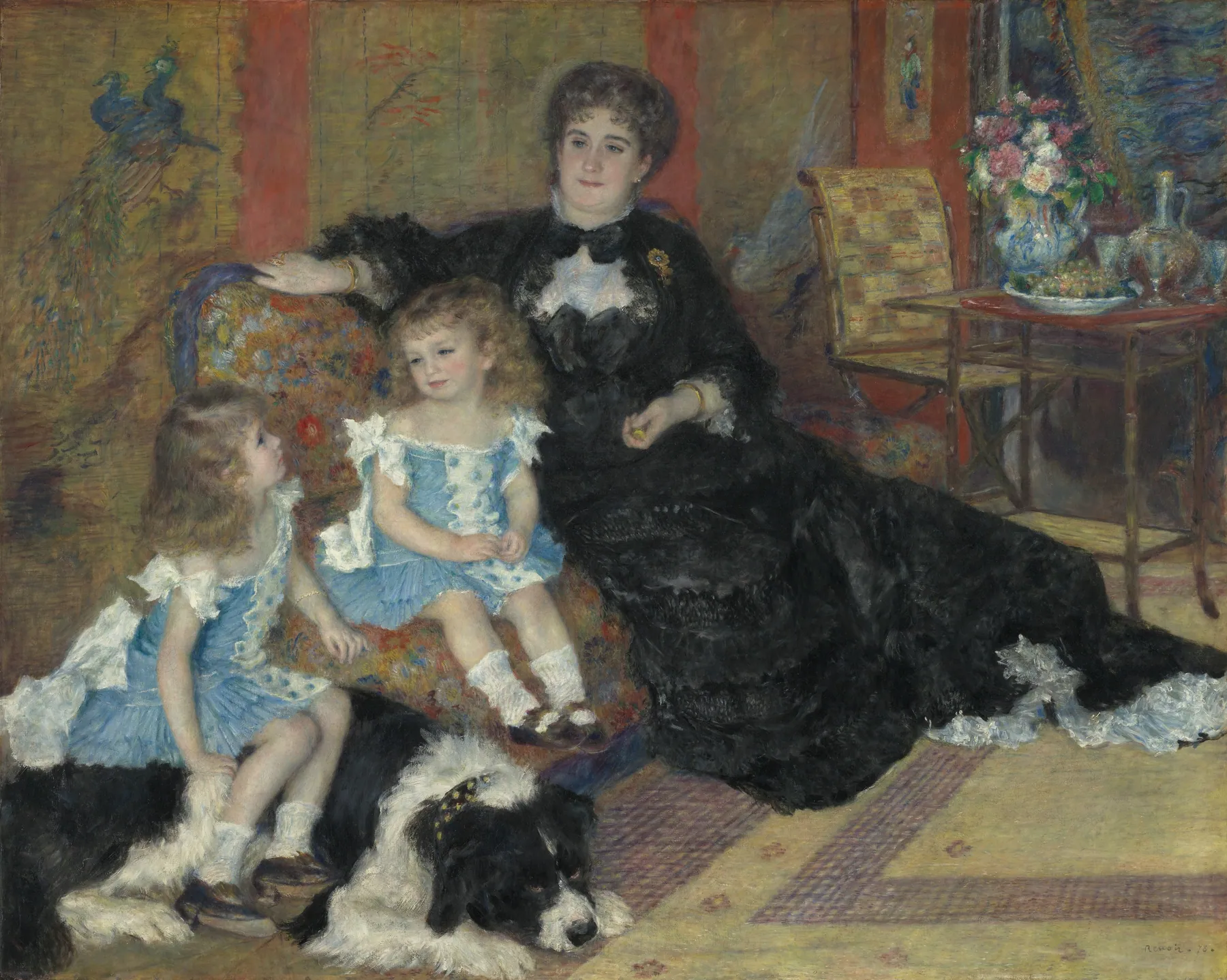 Madame Georges Charpentier (Marguerite-Louise Lemonnier, 1848–1904) y sus hijos, Georgette-Berthe (1872–1945), de Pierre-Auguste Renoir