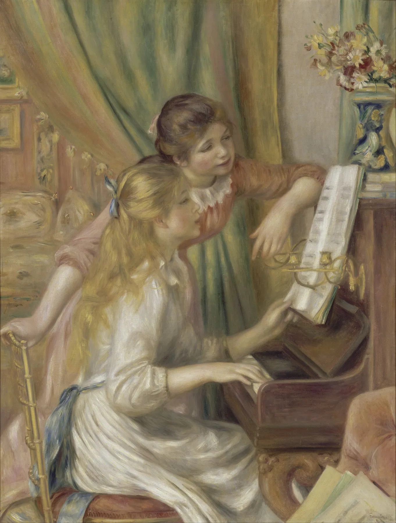 Muchachas al piano, de Pierre-Auguste Renoir