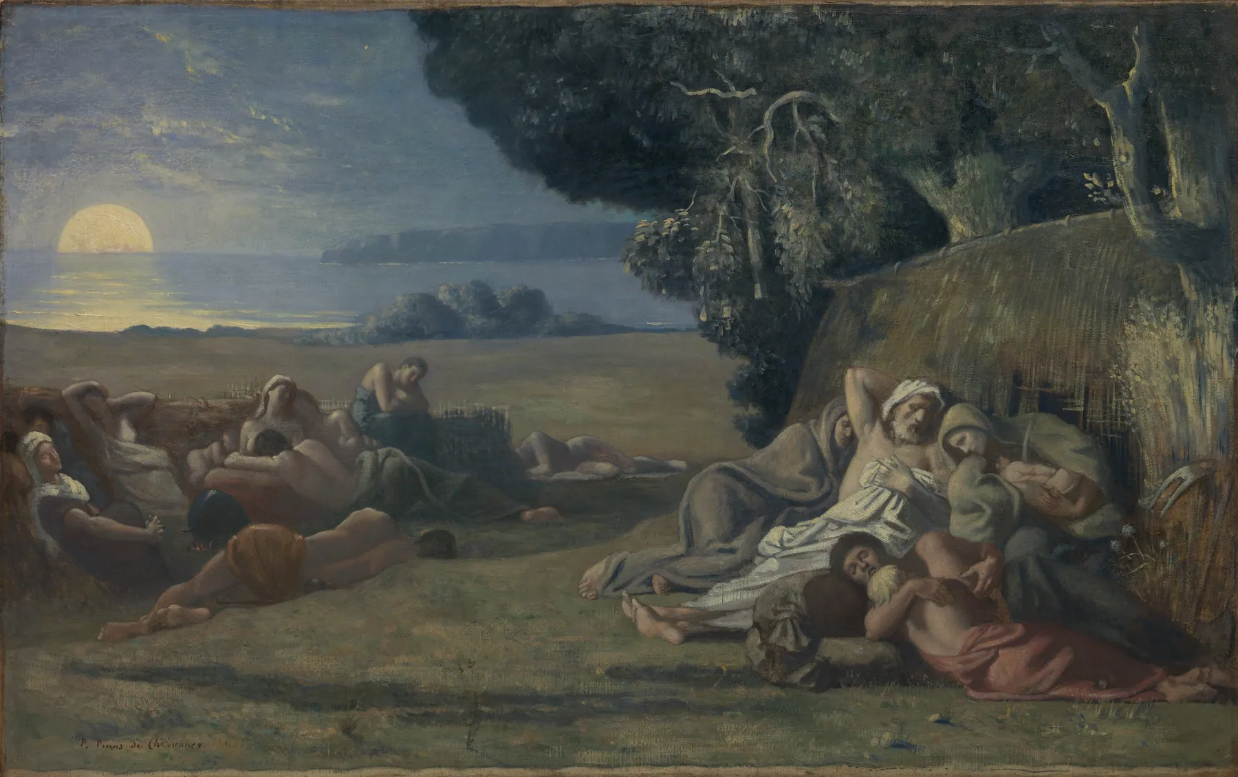 El sueño, de Pierre Puvis de Chavannes