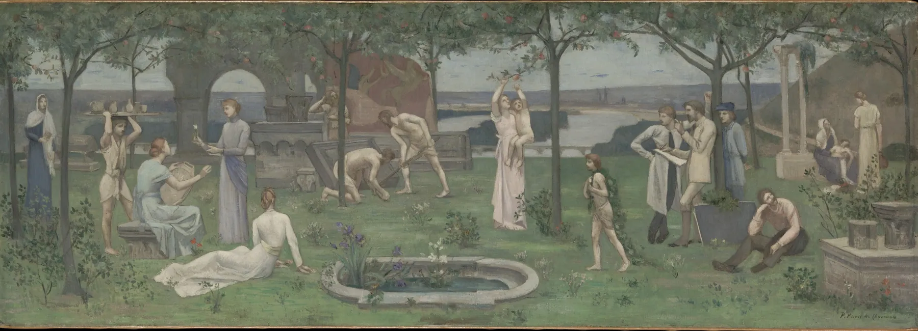 Inter artes et naturam (Entre el arte y la naturaleza), de Pierre Puvis de Chavannes