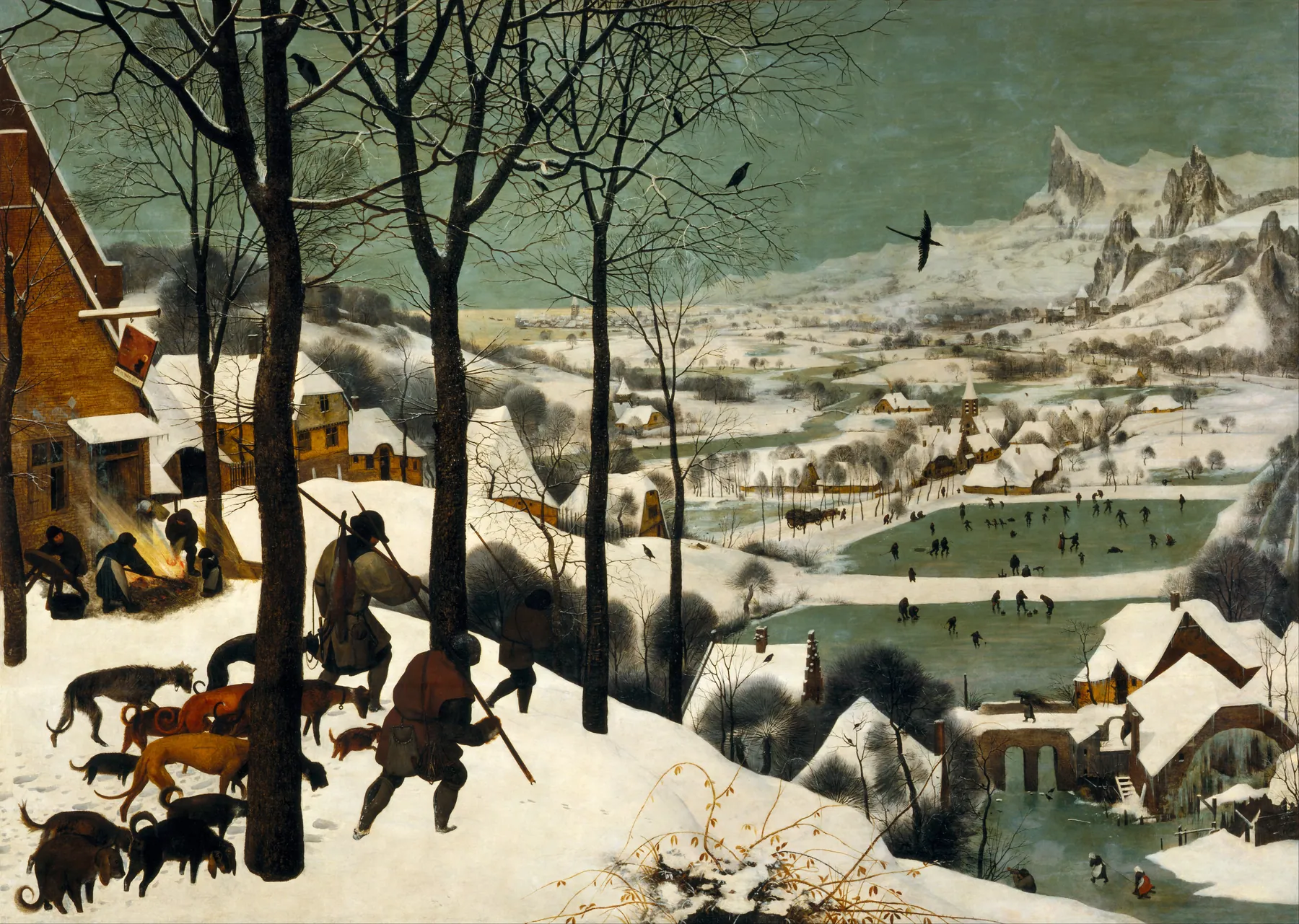 Los cazadores en la nieve, de Pieter Bruegel el Viejo